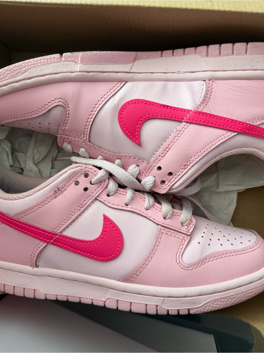 Triple pink dunk lows